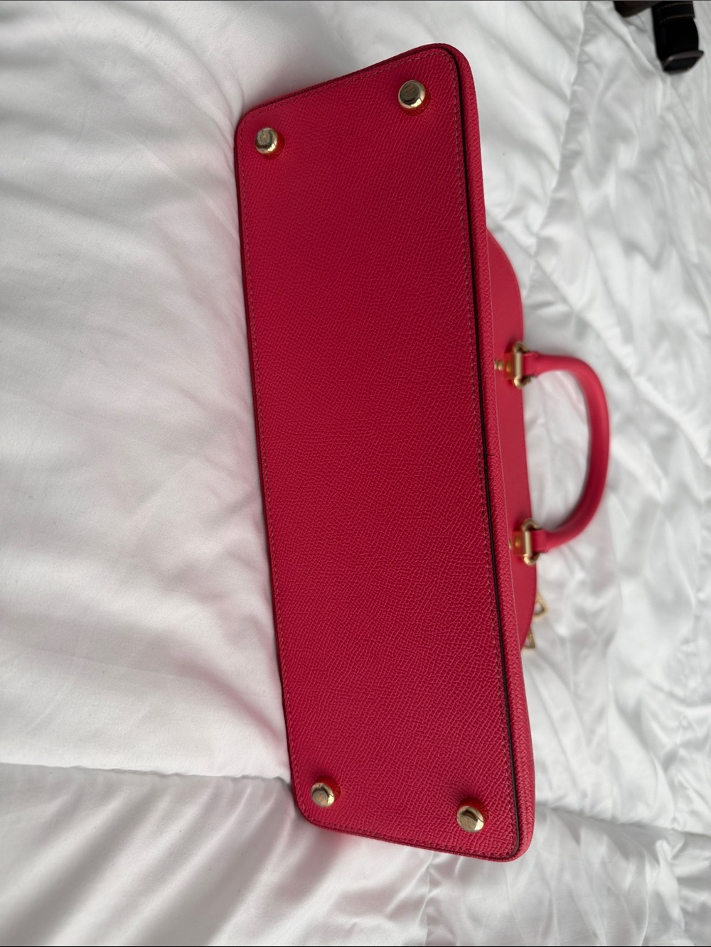 Coach Hot Pink Dome Satchel with Gold Hardware - Picture 4 of 4